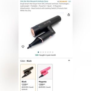 DryQ Smart Hair Dryer from SRI | Infrared and lonic Technologies